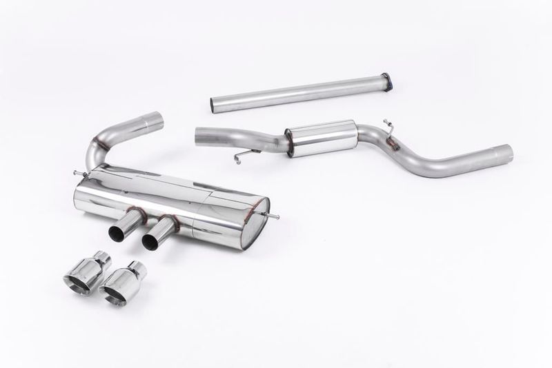 Milltek Ford Focus MK3 ST 5 door Hatchback - Part Resonated Cat-Back Exhaust System with Polished Tips