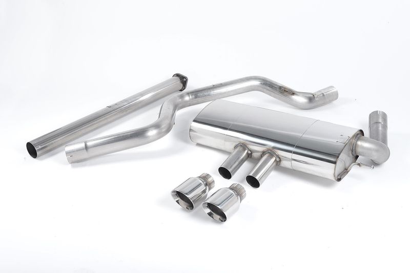Milltek Ford Focus MK3 ST 5 door Hatchback - Non-Resonated (Louder) Cat-Back Exhaust System with Polished Tips