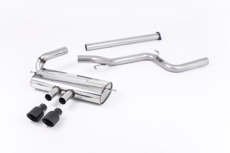Milltek Ford Focus MK3 ST 5 door Hatchback - Resonated (Quieter) Cat-Back Exhaust System with Titanium Tips