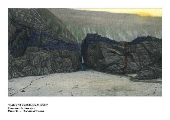 'Plemont Coastline at Dusk