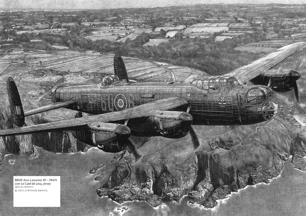 Lancaster B.1 Over Le Catel De Lecq