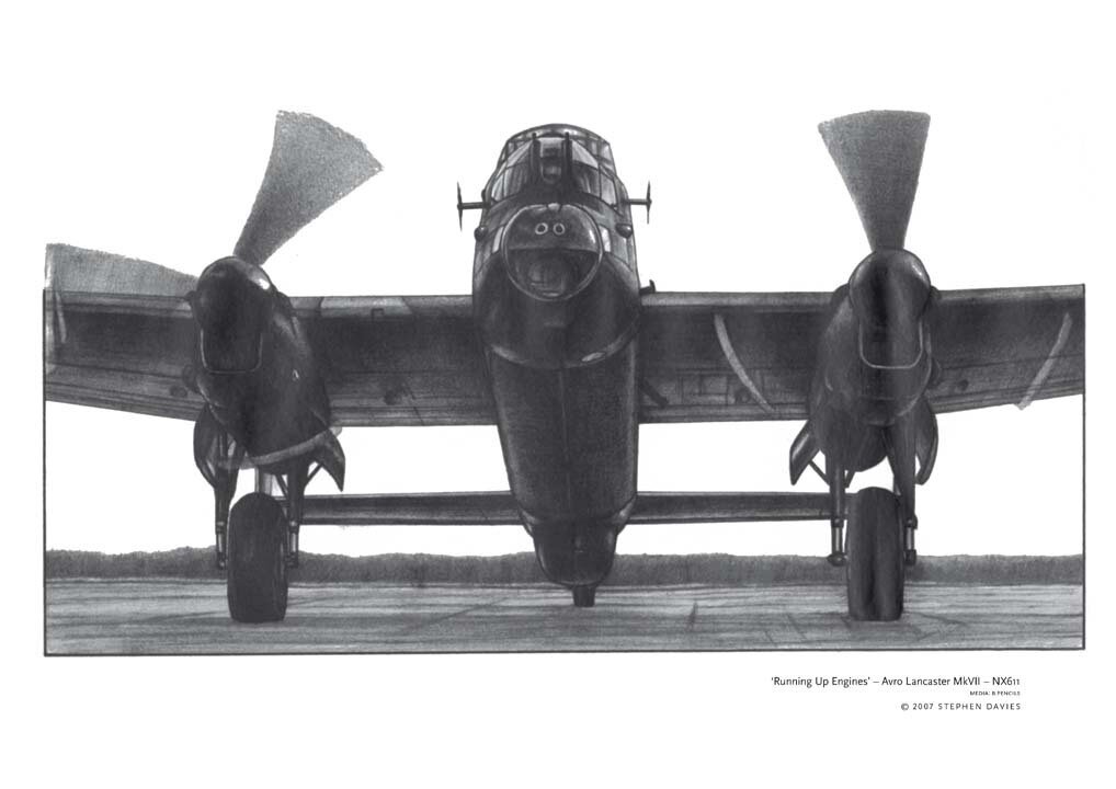 Lancaster MkVII 'Running Up Engines'