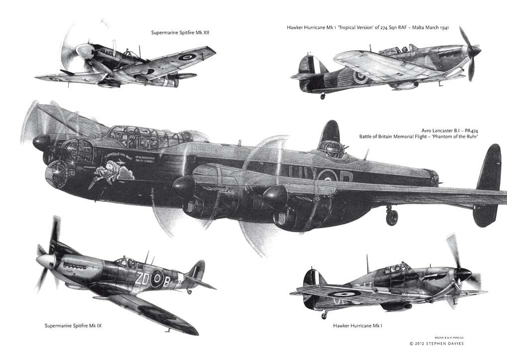 Lancaster - Spitfire - Hurricane Medley