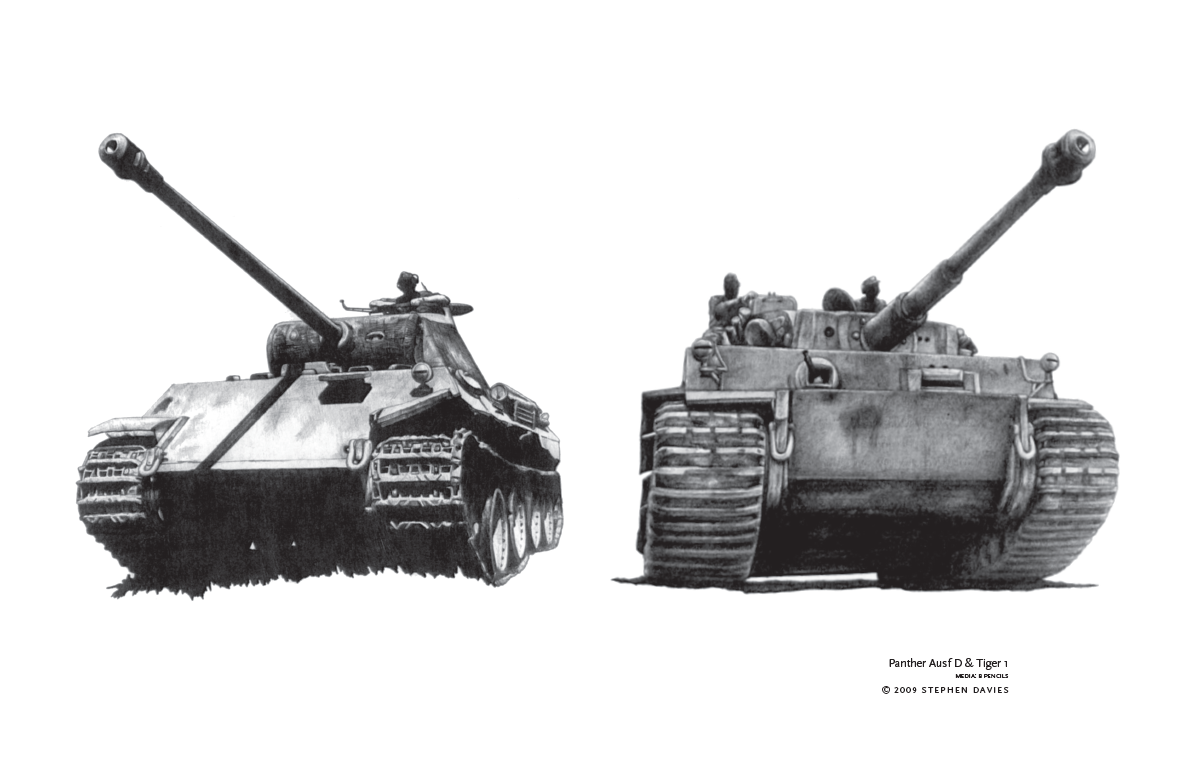 Panther Ausf D & Tiger 1