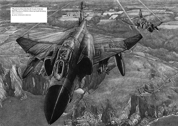 RAF Phantom FGR.2's Over the North Coast of Jersey
