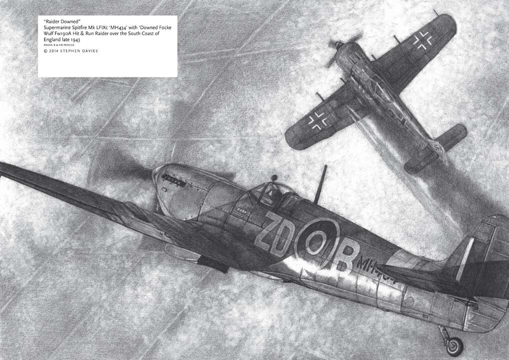 Spitfire MkLFIXc & Fw190 'Raider Downed'
