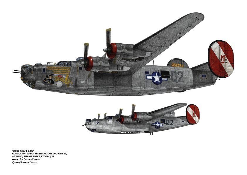 Witchcraft & Co' Consolidated B-24H-J Liberators ETO
