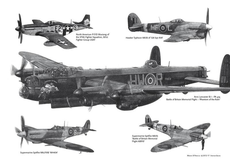 Lancaster - Mustang - Spitfire - Typhoon Medley