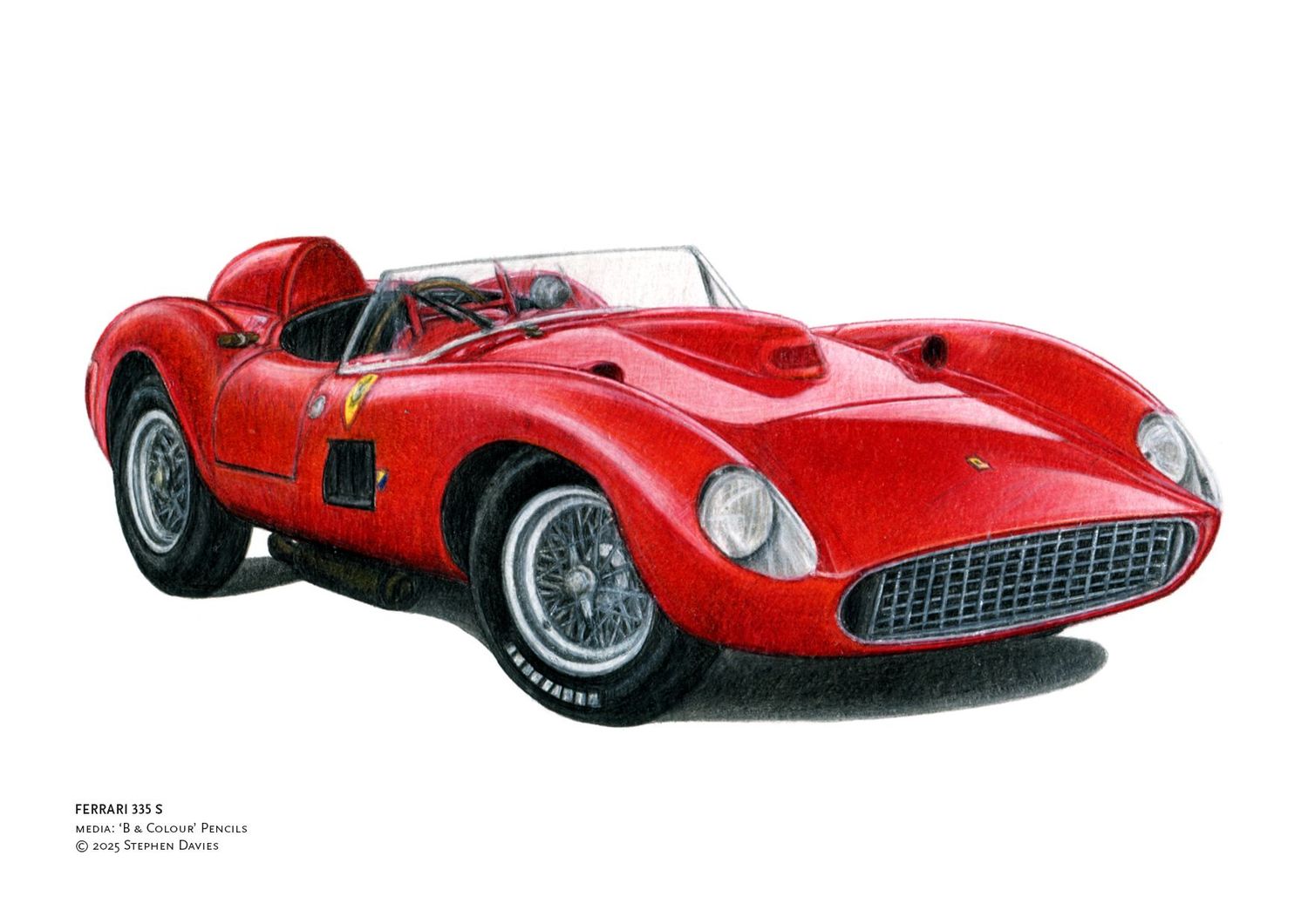 Ferrari 335 S, Available Sizes: A4 Mounted
