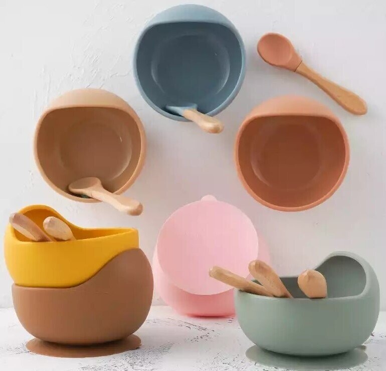 Bord zuignap & lepel, rond