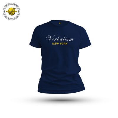 VERBALISM | GOTHAM BLUE | SIGNATURE COLLECTION T-SHIRT VERBALISM | GOTHAM BLUE | SIGNATURE COLLECTION T-SHIRT