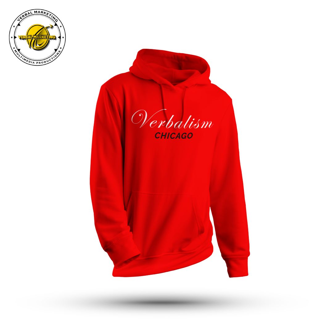 VERBALISM | CHICAGO SEA RED | SIGNATURE COLLECTION HOODIE