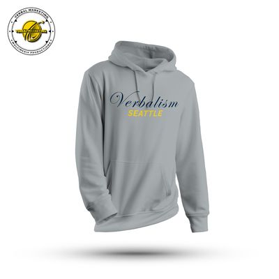 VERBALISM | SEATTLE GRIDIRON GRAY | SIGNATURE COLLECTION HOODIE