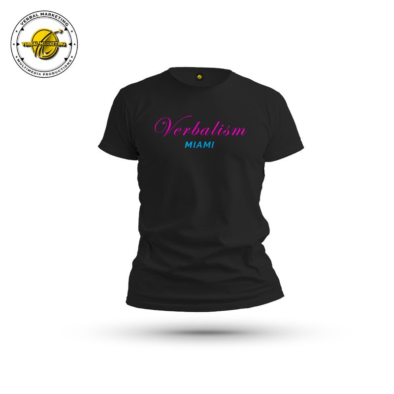 VERBALISM | BRICKELL BLACK | SIGNATURE COLLECTION T-SHIRT