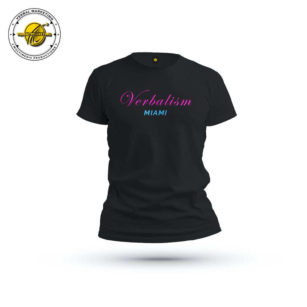 VERBALISM | BRICKELL BLACK | SIGNATURE COLLECTION T-SHIRT