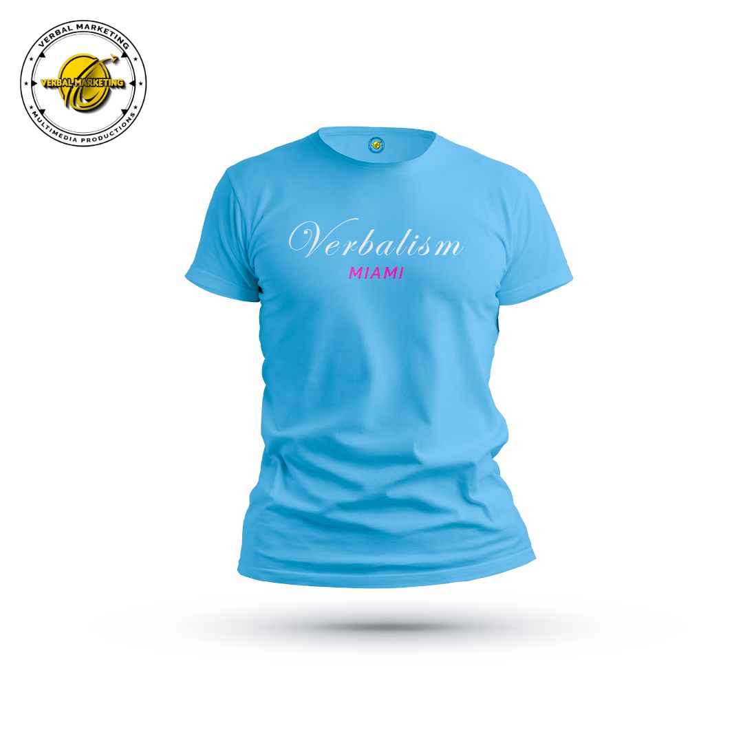 VERBALISM | BISCAYNE BLUE | SIGNATURE COLLECTION T-SHIRT