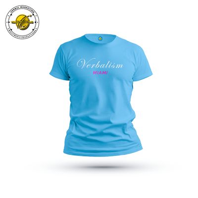 VERBALISM | BISCAYNE BLUE | SIGNATURE COLLECTION T-SHIRT VERBALISM | BISCAYNE BLUE | SIGNATURE COLLECTION T-SHIRT