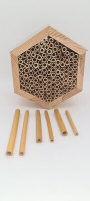 Bambusröhren 100 Stück(1 Paket) 10 cm lang 4-6 mm Durchmesser (Stk.0,16€)