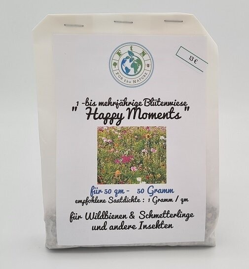 1-mehrjährige Insektenweide "Happy Moments" 50 qm -50 Gramm