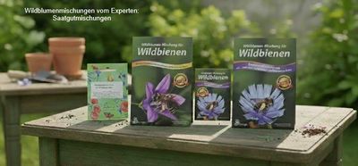 Saatgutmischungen in verschiedenen Größen, Wildblumen für Wildbienen