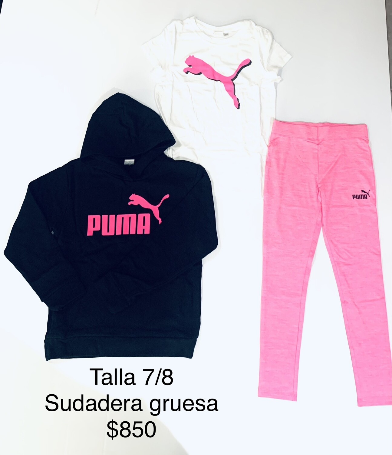 Conjunto de leggings puma 3 pz talla 7/8