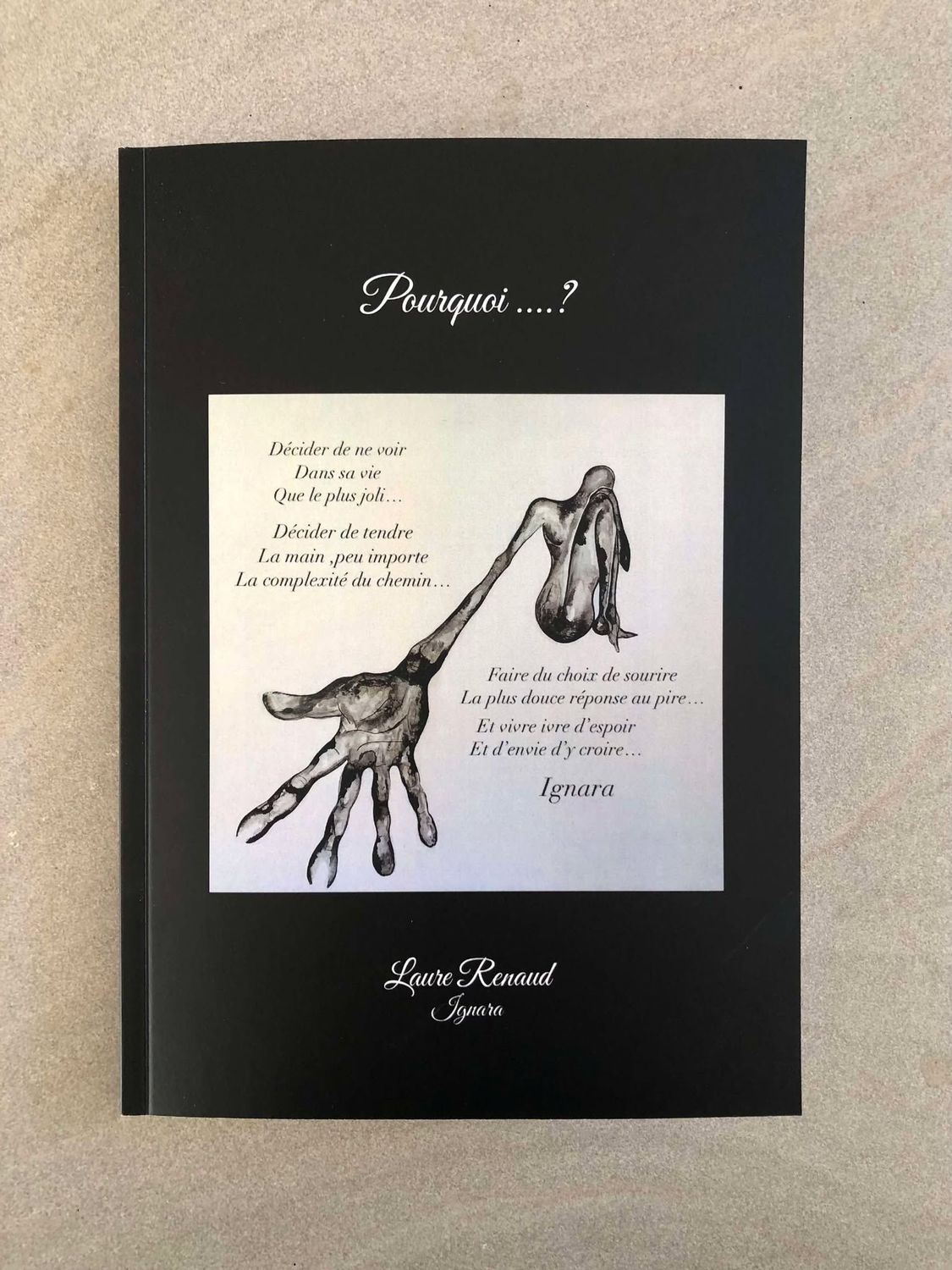 "Pourquoi". Recueil de 100 pages de textes sur les interrogations de la vie. Ignara