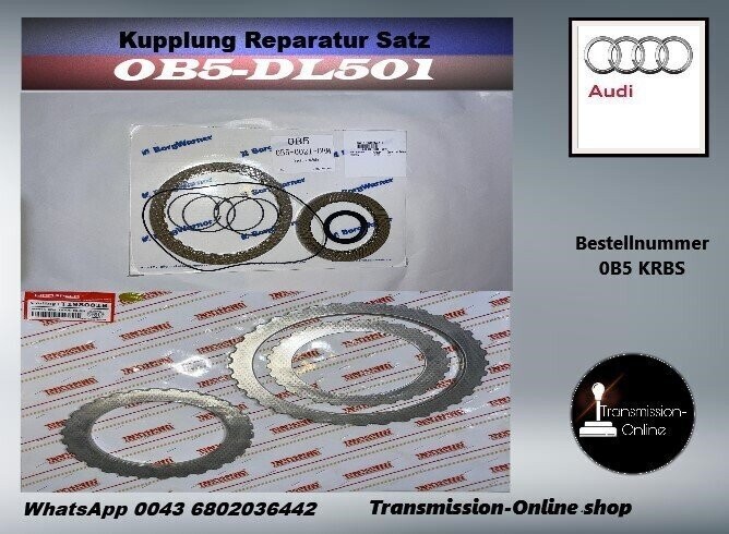 Kupplung Reparatursatz,Doppelkupplung, DSG 7 Gang S-Tronic, Getriebe 0B5  DL501 0B5141030E und 0B5141030G