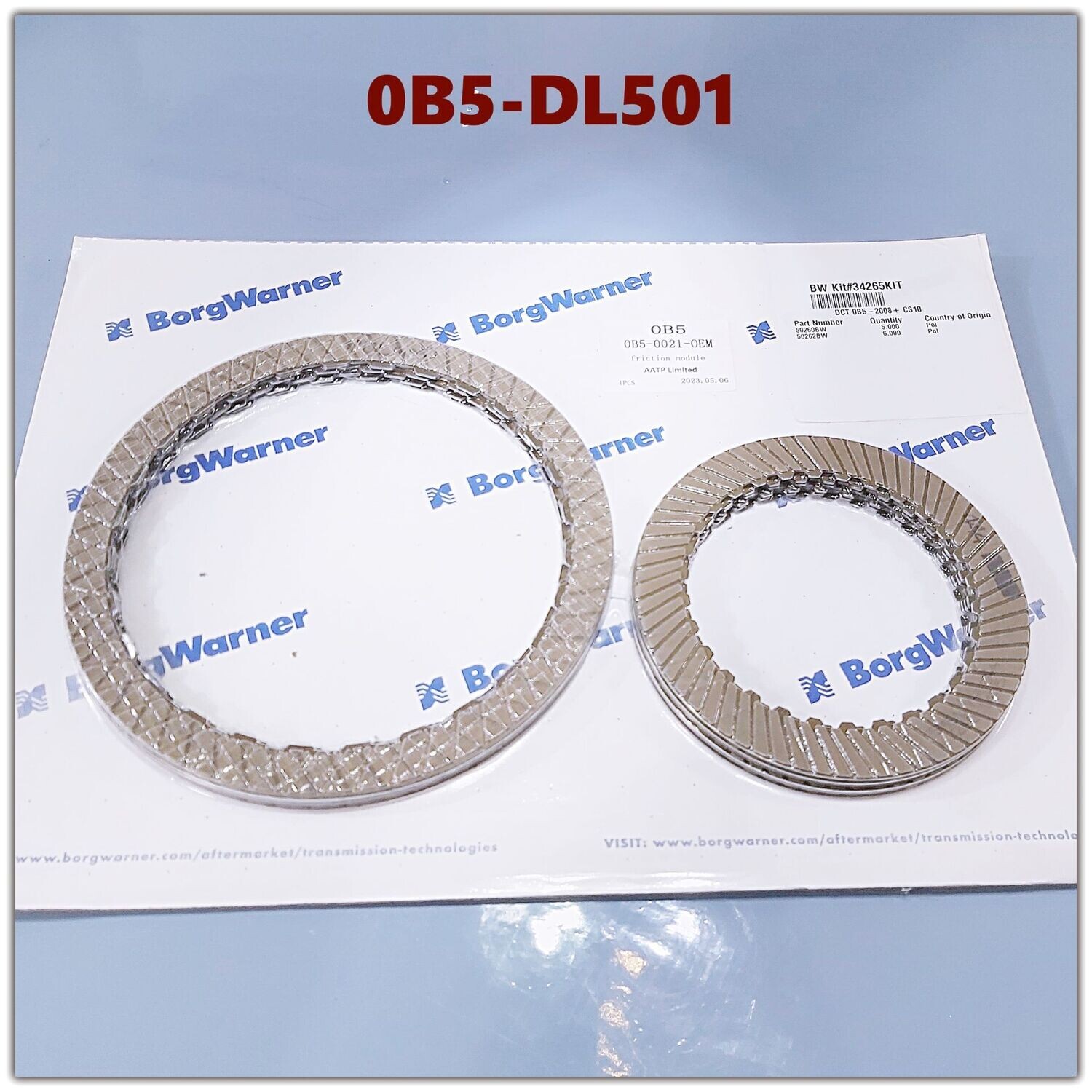 BorgWarner 202383 DL501 Service Kit für DSG S-Tronic Audi A4 A5 A6 A7