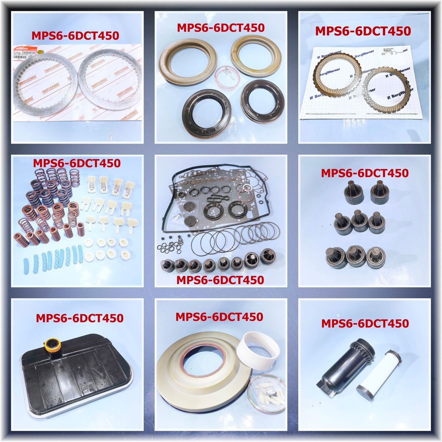 Komplett Reparatur Satz-Überholsatz  Kaster Kit MPS6 6DCT450 Powershift Getriebe  Ford Volvo Dodge