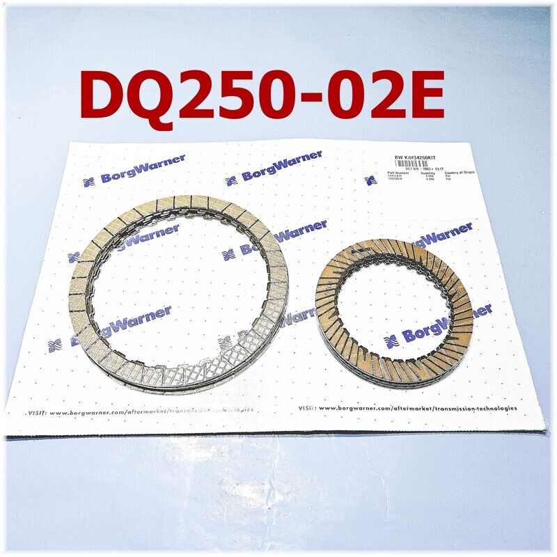 Kupplungs Reiblamellen Satz Borg Warner  6 Gang DSG Getriebe  02E DQ250 VW-Seat--Skoda  34260KIT