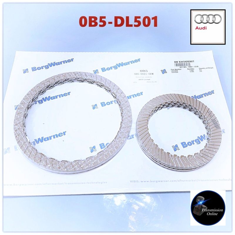 Kupplungssatz-Reiblamellen Satz  0B5 DL501Audi 7 Gang DSG S-Tronic Borg Warner