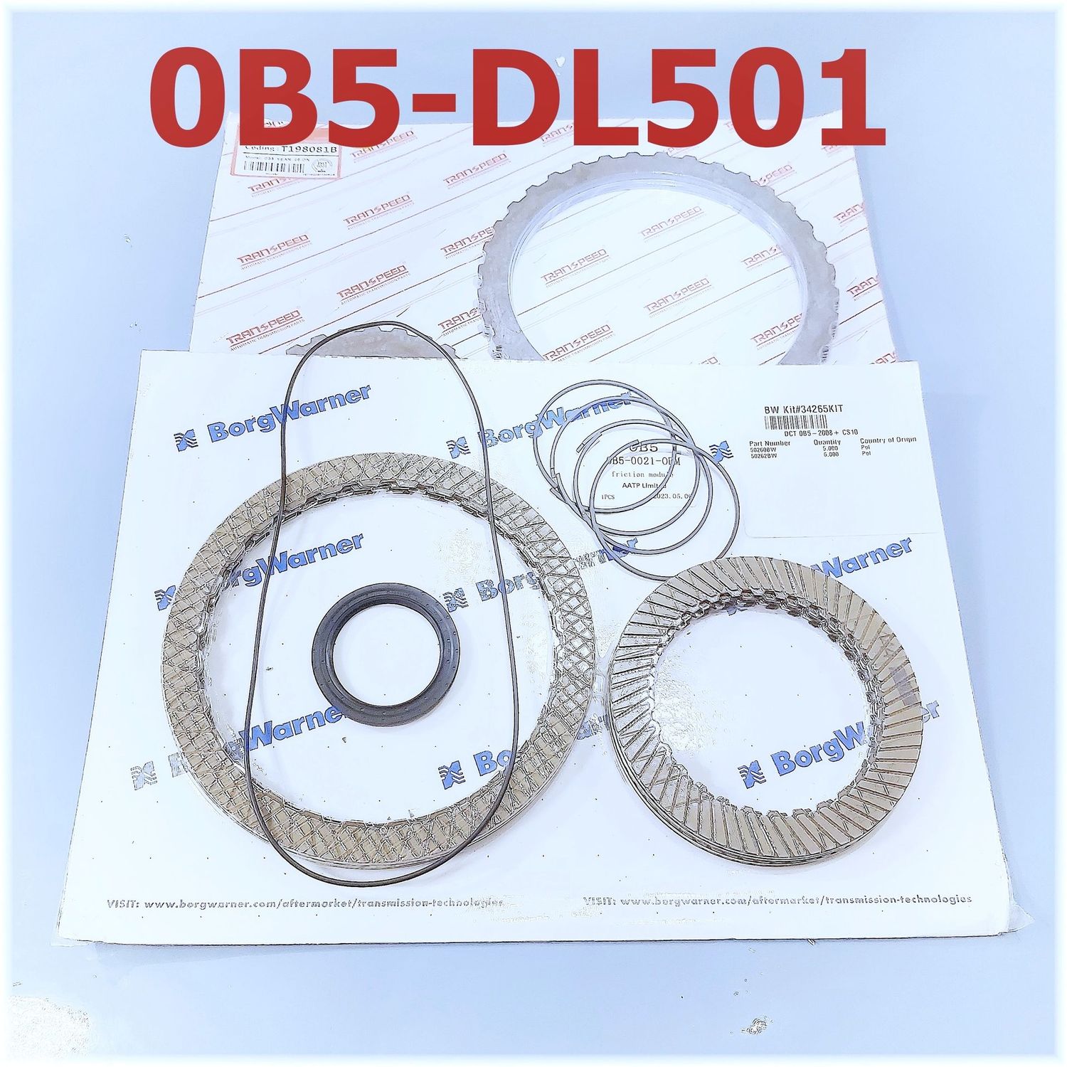 Doppelkupplung Reparatur Satz, DSG 7 Gang S-Tronic, Getriebe 0B5 DL501 0B5141030E und 0B5141030G