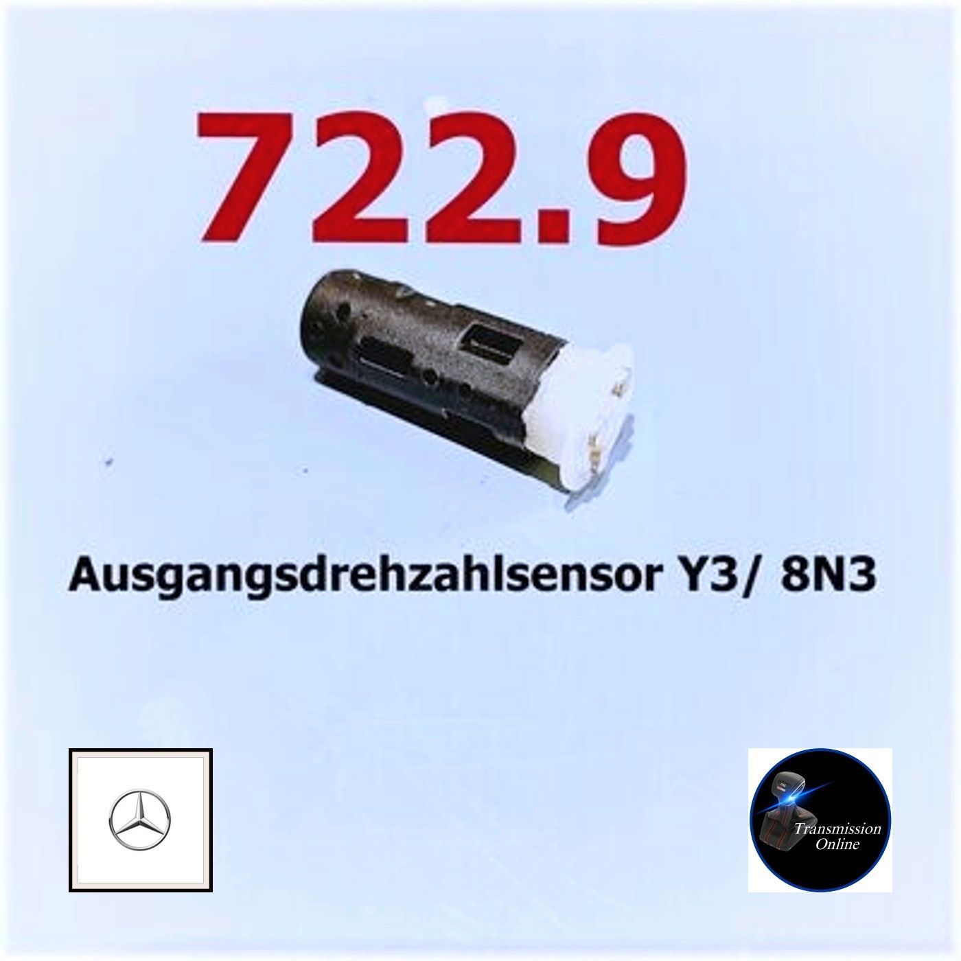 Drehzahlsensor Ausgang Automatik 7 Gang Getriebe Mercedes  7G 722.9  Y3/8n3