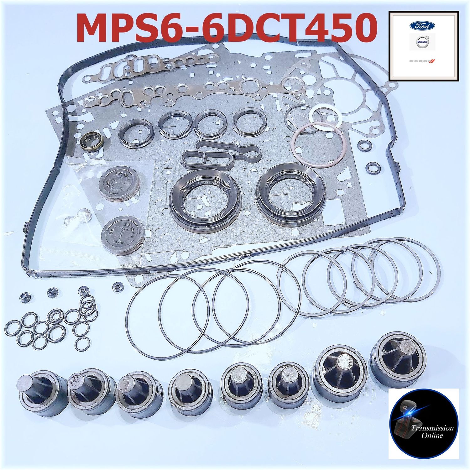 Dichtungssatz +Schaltgabelkolben,DSG 6 Gang,  MPS6-6DCT450, Ford Powershift Getriebe