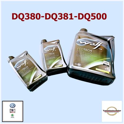 Getriebe Öl Wolf  DSG Getriebe ÖL 7 Gang 0BH-OBT-OBC-DQ380-DQ381-DQ500 VW-Seat-Skoda-Audi
