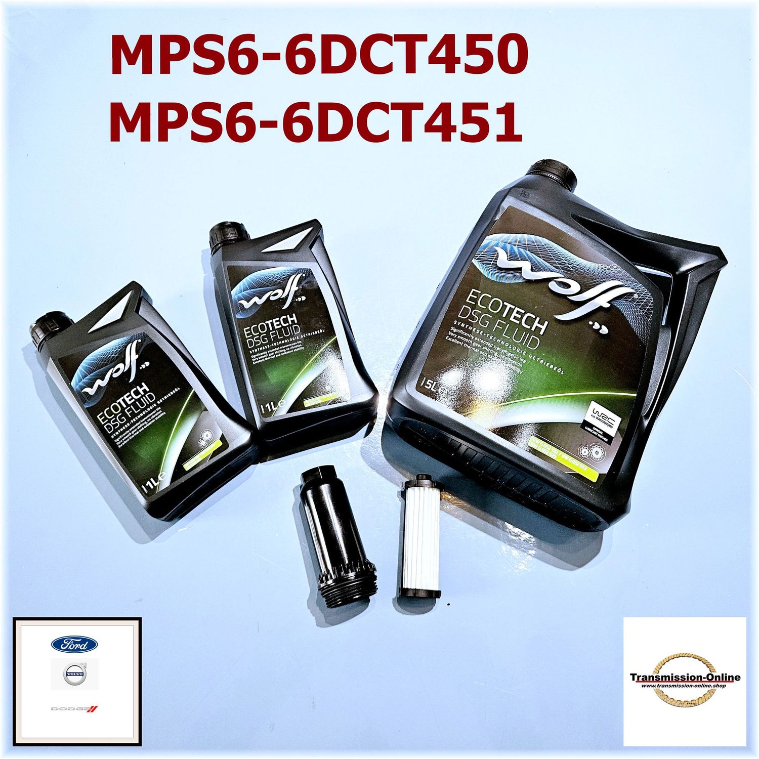 Service Kit-Ölwechsel Satz -Ölservice Satz Ford Powershift 6 Gang DSG-MPS6-6CDT450+6DCT451