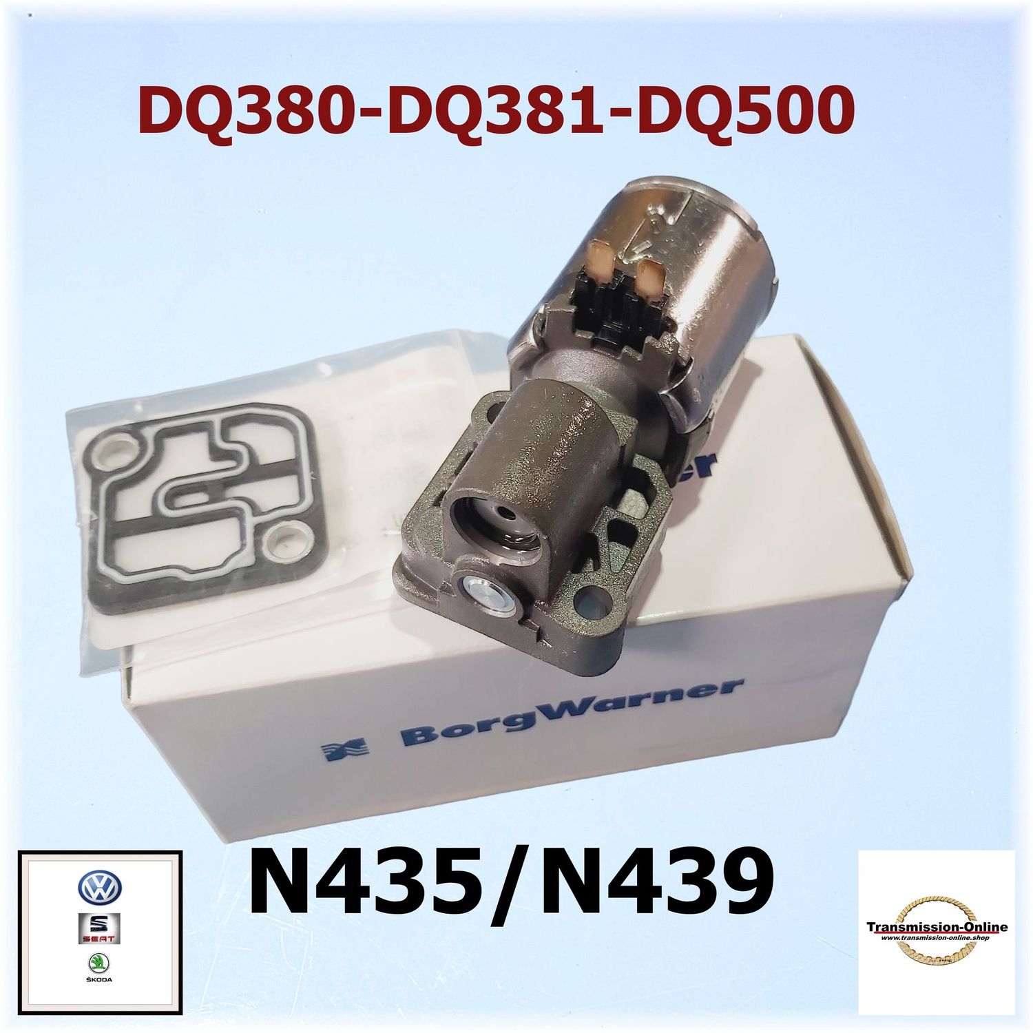 Magnetventil Druckregelventil Kupplung K1+K2 N435/N439 DQ500-OBH, DQ381-OGC