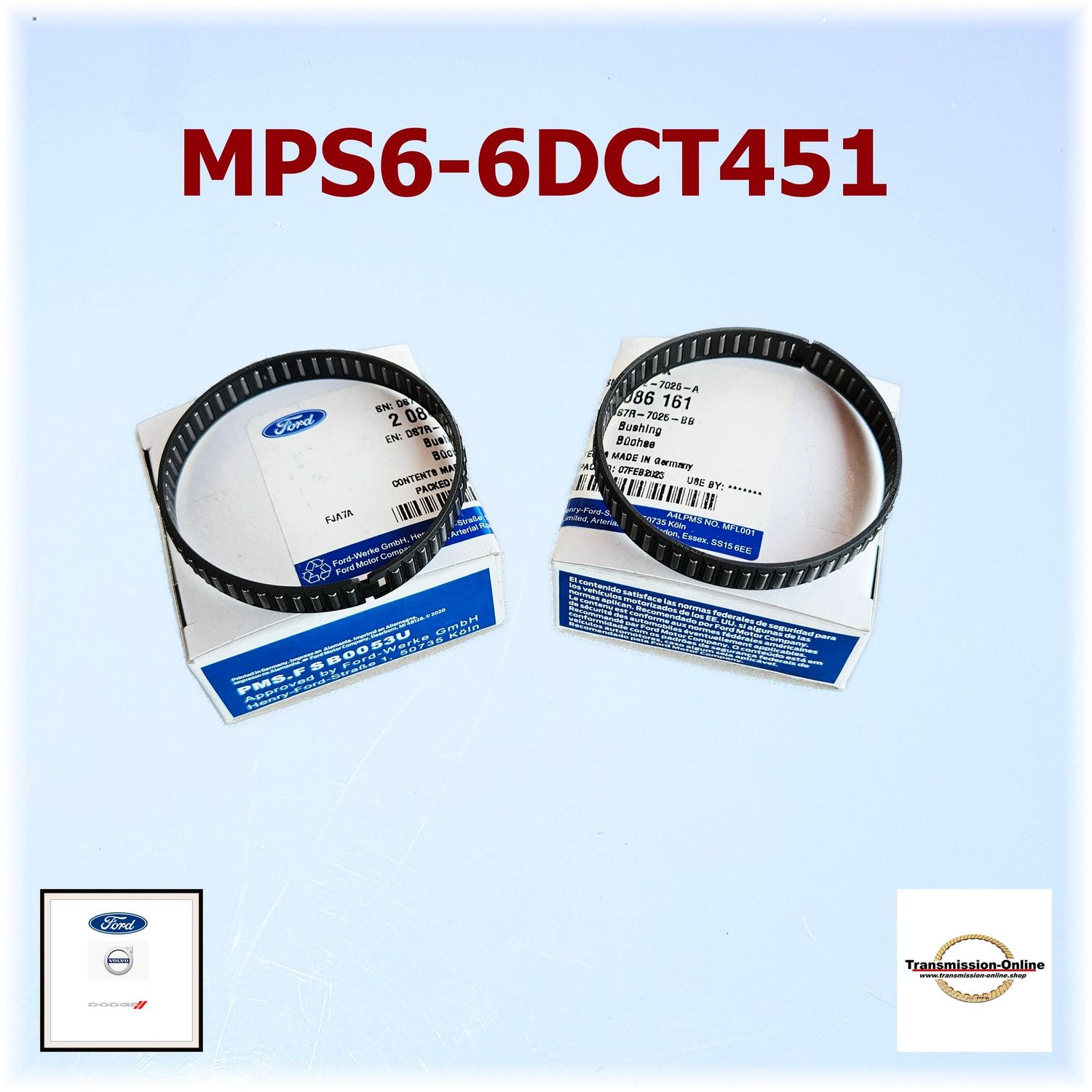Nadellager vorne bereich Kupplung  MPS6 6DCT4501 Ford-Volvo Powershift Getriebe,2086161