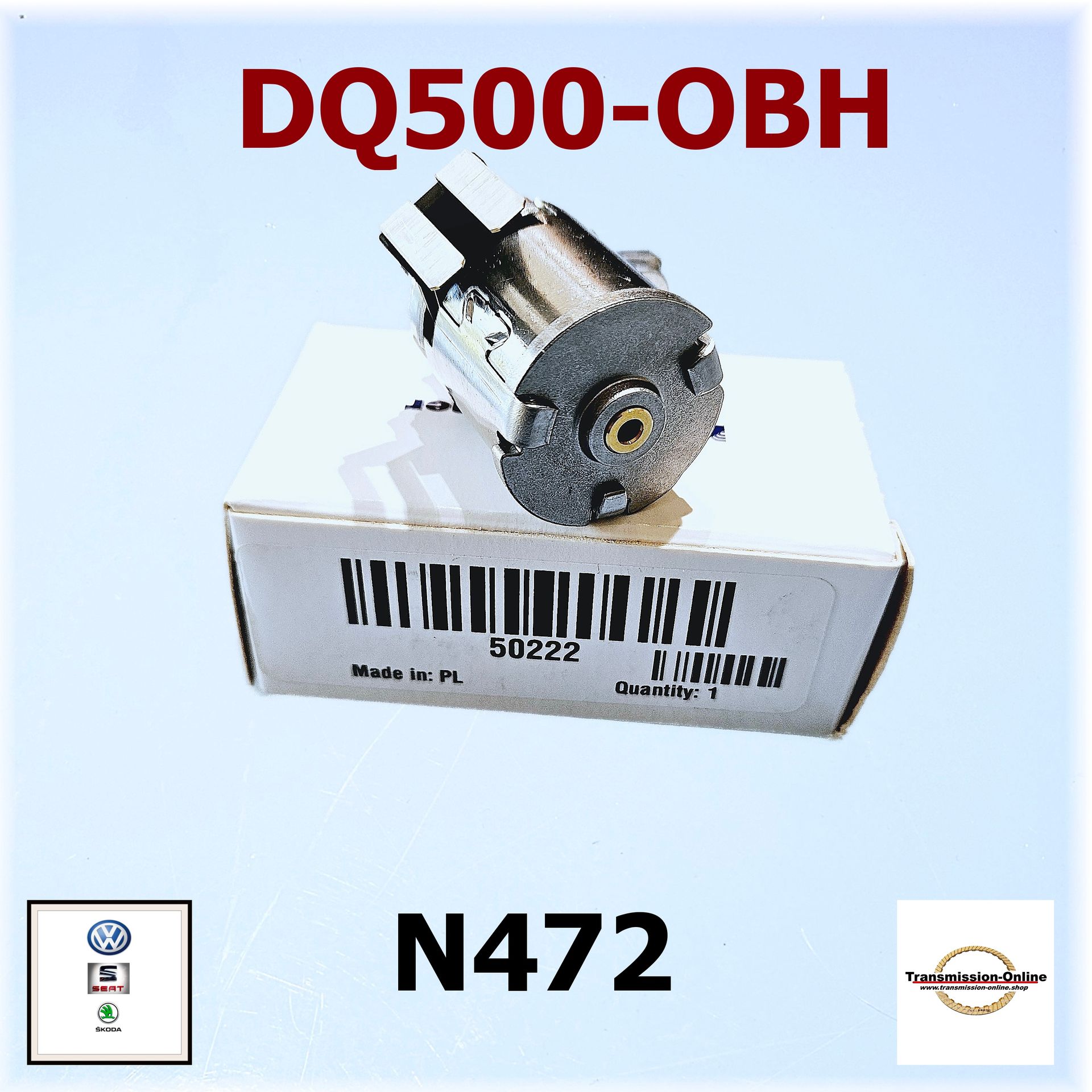 Hauptdruckventil N472 DSG 7 Gang DQ500-OBH Audi VW-Seat-Skoda