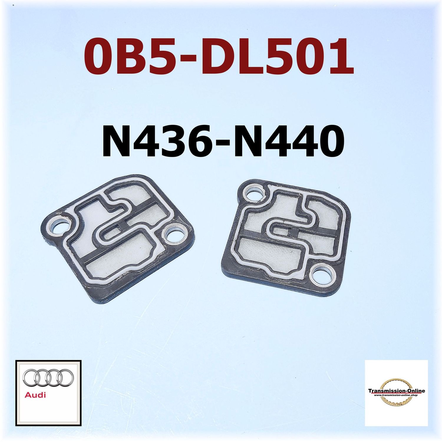 Dichtungen-Siebe  Kupplungsventile N436/N440 Gang DSG Audi S-Tronik  0B5-DL501