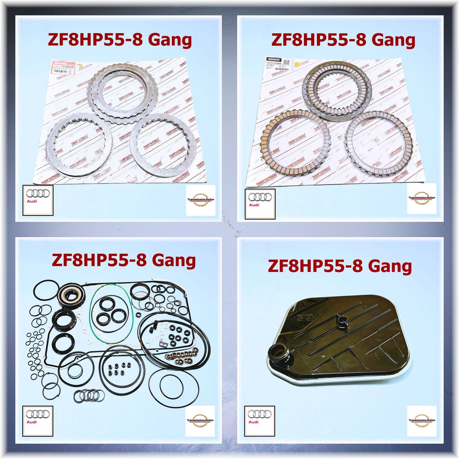 Komplett Reparatursatz- 8HP55  Überhol Kit 8 Gang ZF Getriebe Audi OBK A6 A8 A7