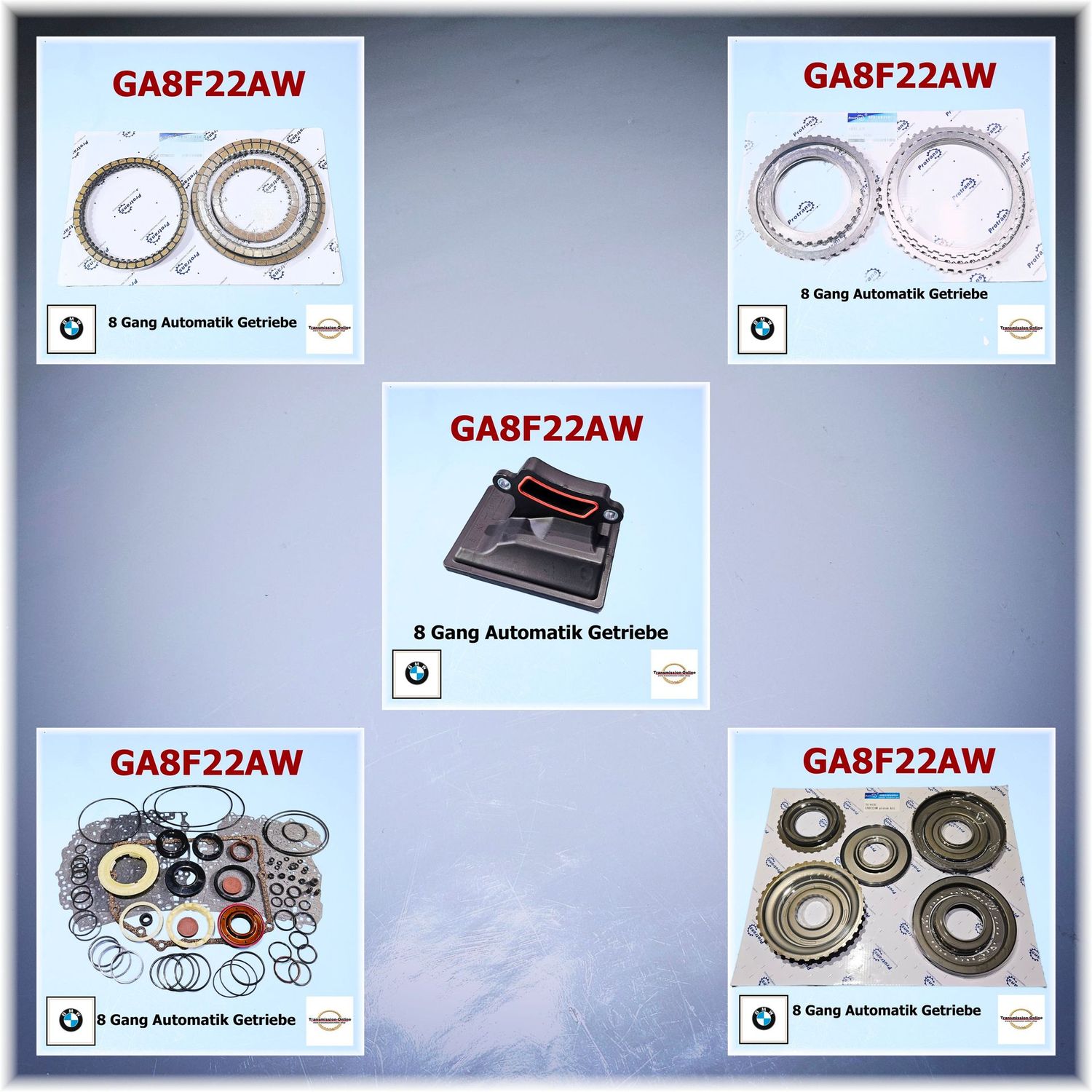 Master Kit -Komplett Reparatursatz 8 Gang Automatik Getriebe Aisin GA8F22AW BMW -Mini