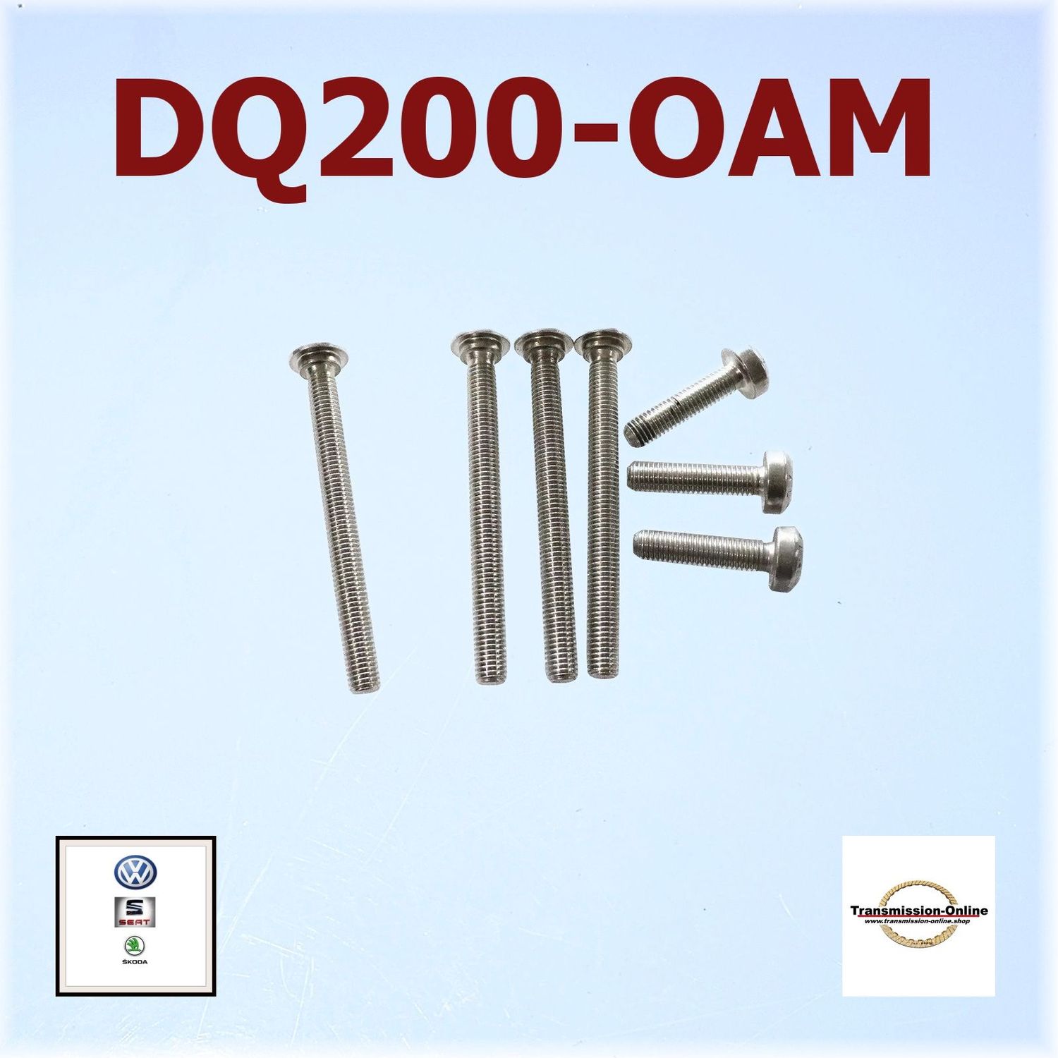 Schraubensatz Mechatronik OAM-DQ200 7 Gang DSG Getriebe VW-Seat-Skoda-Audi