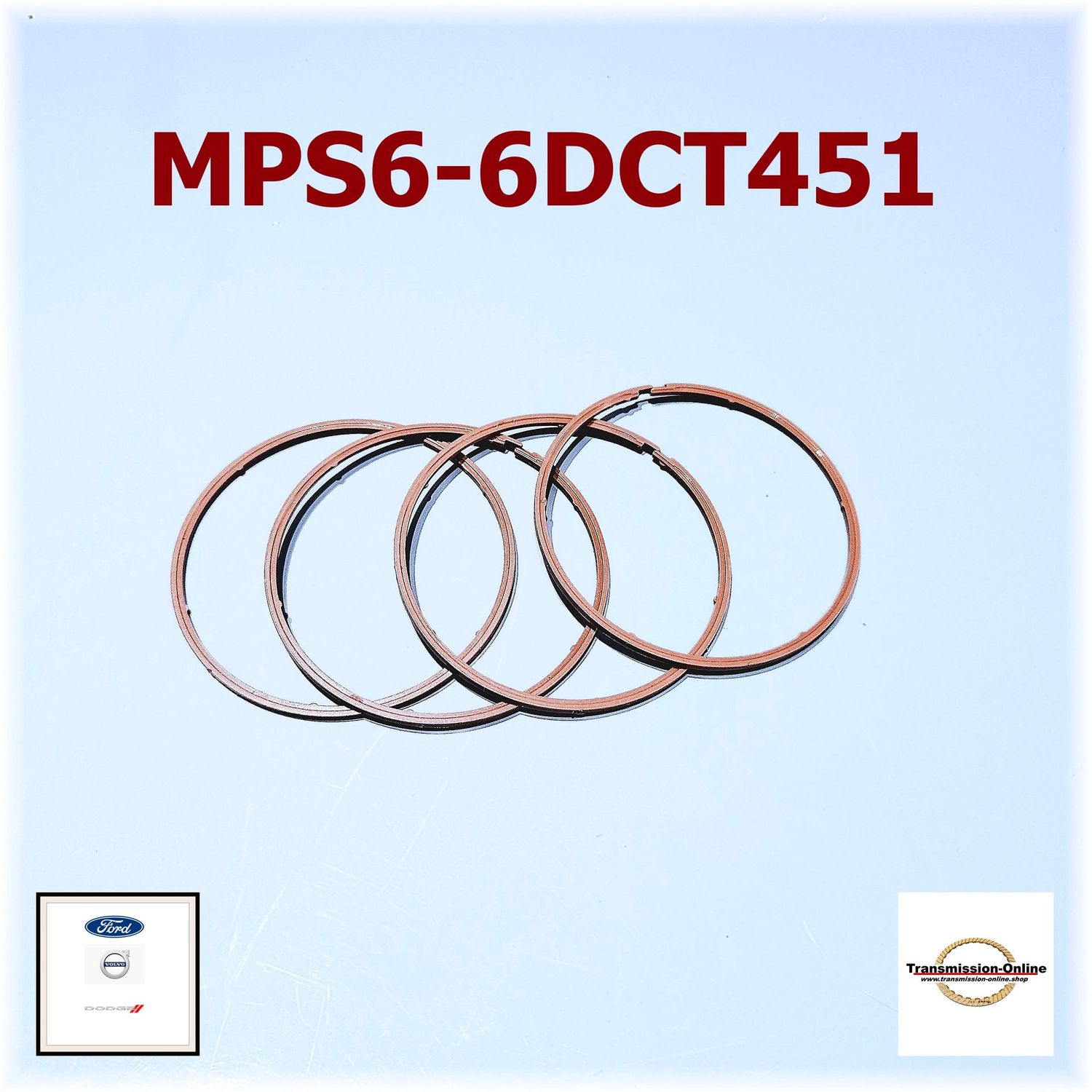 Kupplungs Kolben Ringe Satz MPS6-6DCT451  6 Gang Powershift Getriebe  Ford Volvo Dodge