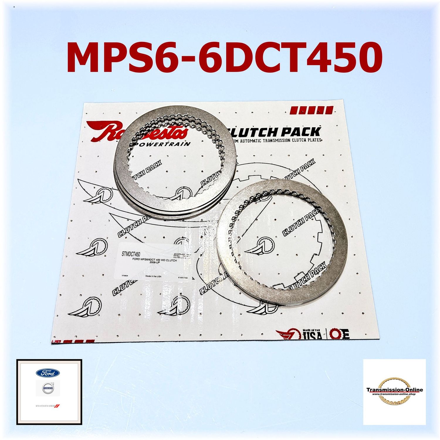 Raybestos Kupplungs Stahllammelen Satz MPS6-6DCT450 Powershift Getriebe 6 Gang DSG Ford Volvo Dodge
