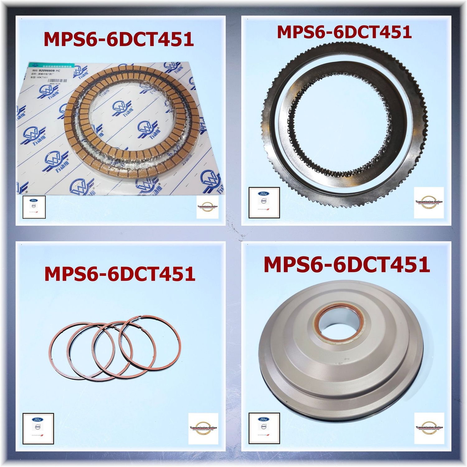 Kupplung Reparatursatz  , Ford Powershift Getriebe -MPS6-6DCT451   6 Gang DSG Getriebe Ford Volvo Doge
