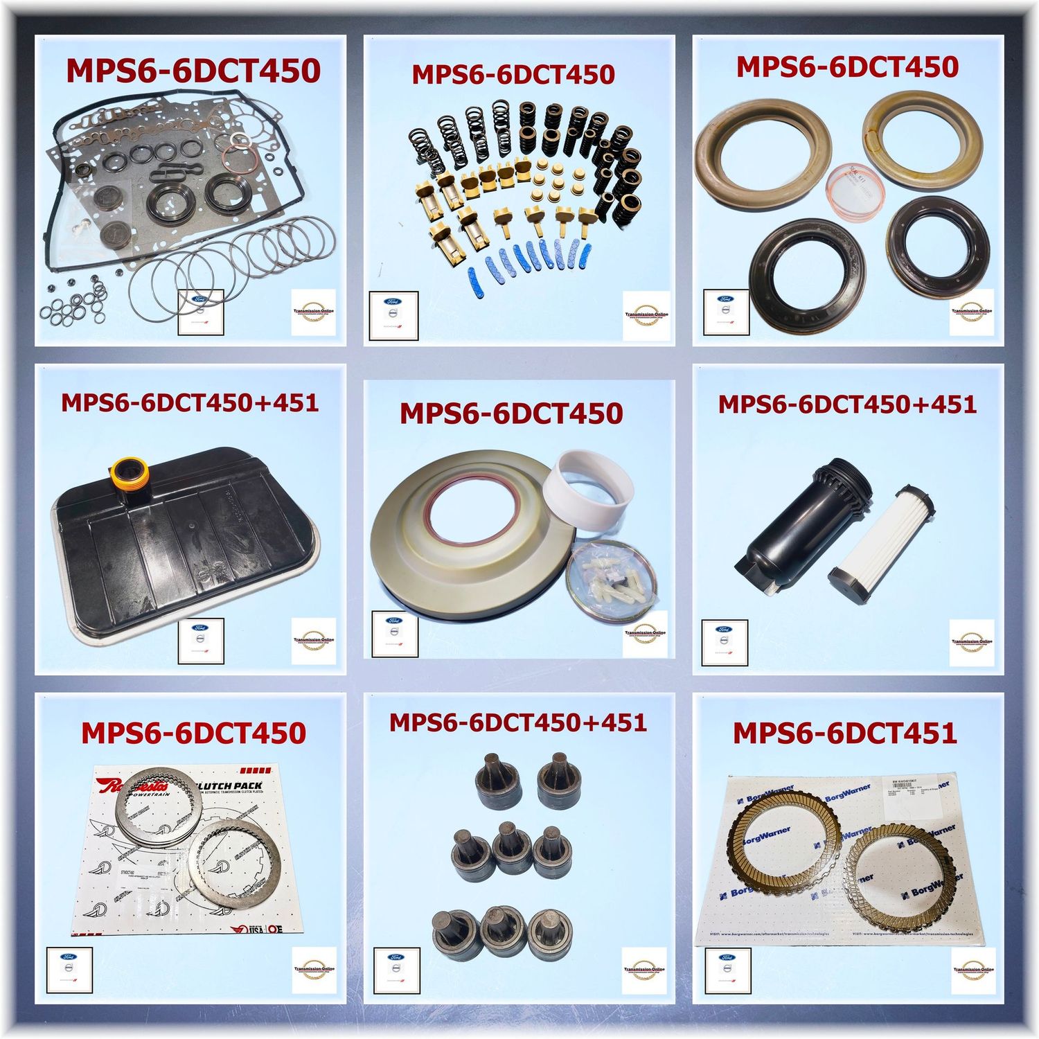 Komplett Reparatur Satz-Überholsatz  Kaster Kit MPS6 6DCT450 Powershift Getriebe  Ford Volvo Dodge