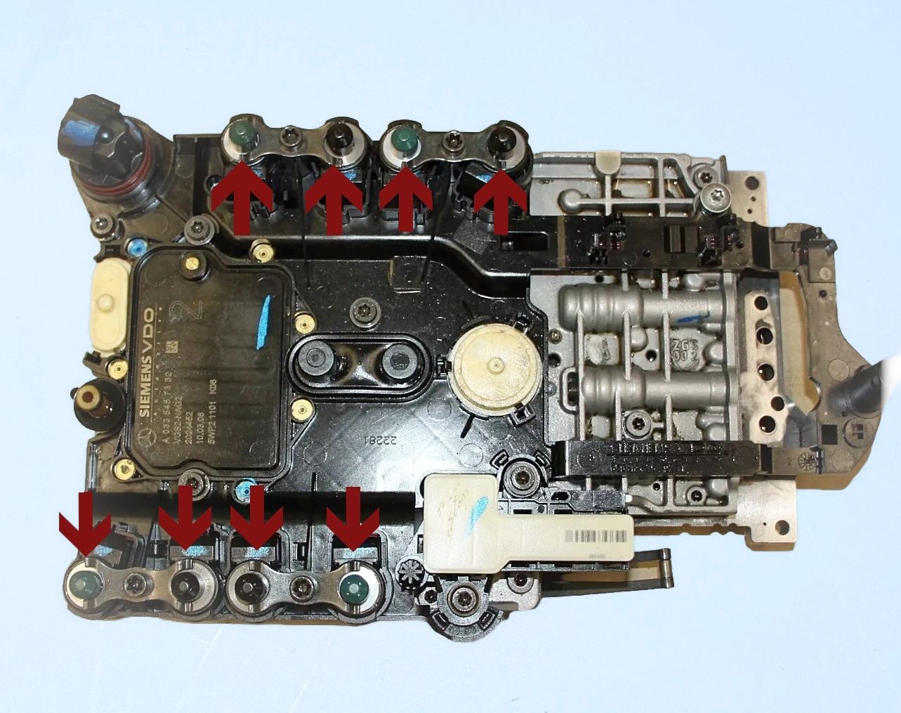 Druckregler Magnetventil Satz+  Schaltventil Magnetventil Satz Y3/8Y2-Y3/8Y6-Y3/8Y7-Y3/8Y8 Automatik Getriebe Mercedes  7G 722.9