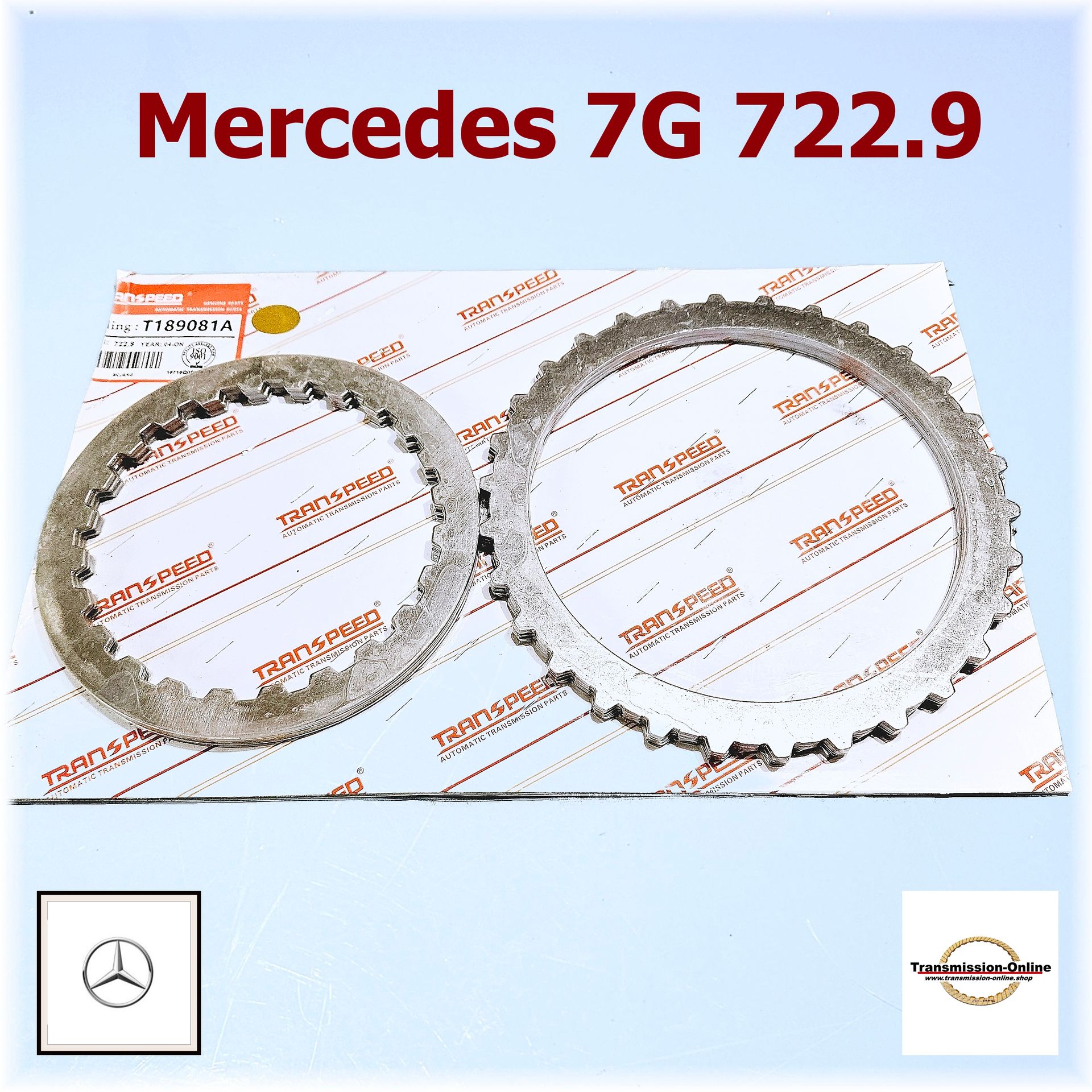 Kupplung Reparatursatz-Reiblamellen+Stahllamellensatz 7 Gang Automatik Getriebe Mercedes  7G 722.9