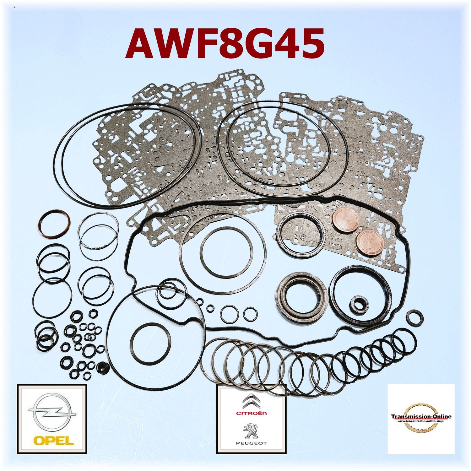 Dichtsatz-Überholsatz-Reparatursatz 8 Gang Automatik Getriebe AWF8G45 Opel Zafira-Vivaro-Grandland X Peugeot 508-Citroen SPACETOURER (K0)